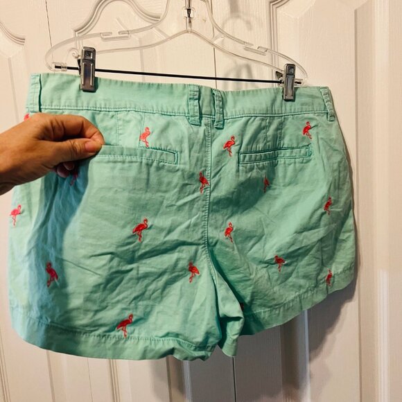 Old Navy-Women's Flamingo Shorts Size 10-Pale/Pastel Green/Pin/Peachy-Short- - Picture 7 of 13
